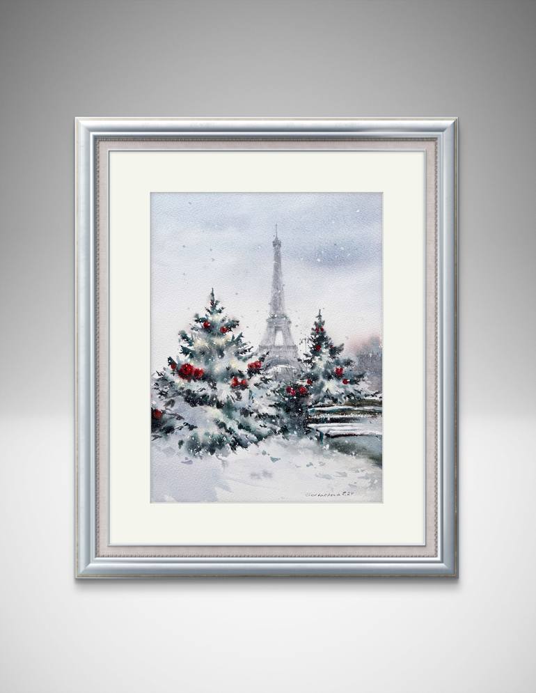Original Expressionism Cities Painting by Eugenia Gorbacheva