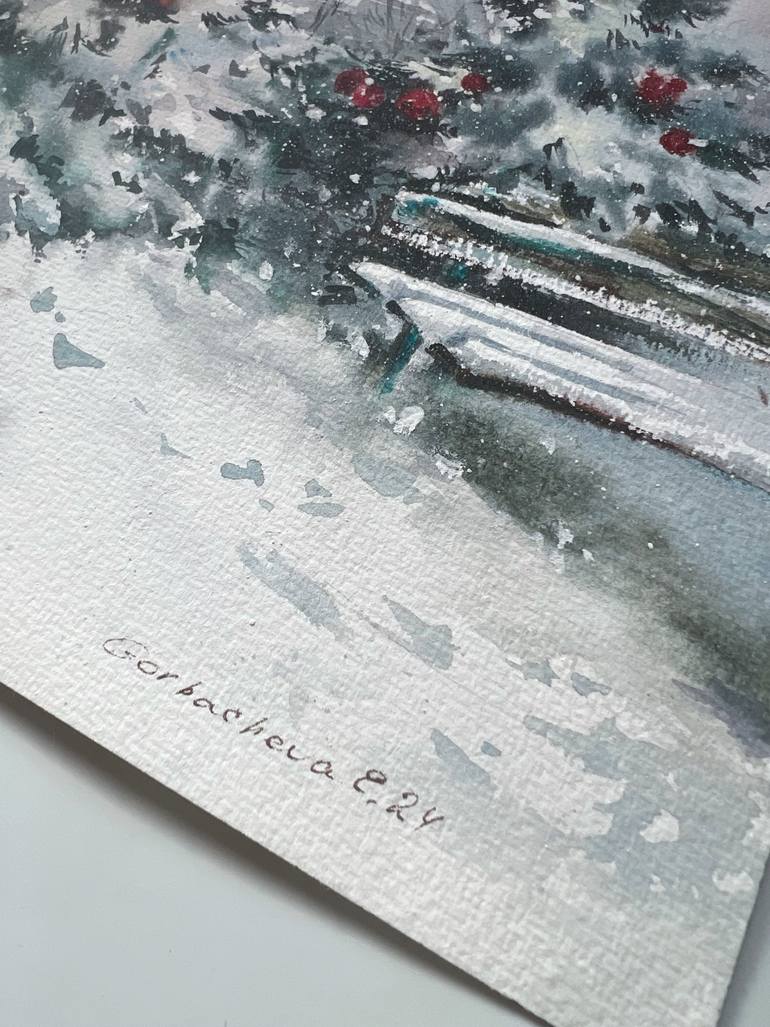 Original Expressionism Cities Painting by Eugenia Gorbacheva