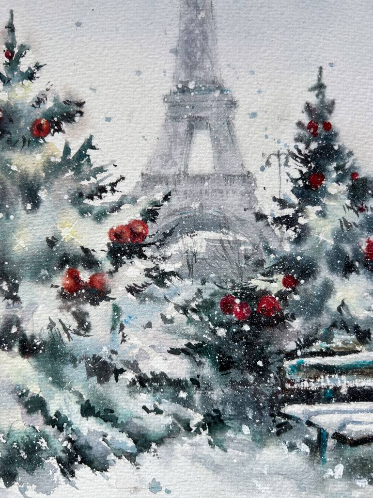 Original Expressionism Cities Painting by Eugenia Gorbacheva
