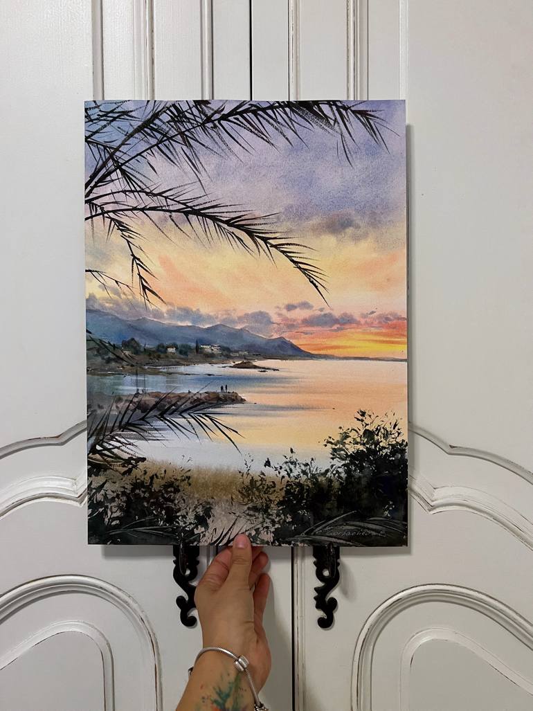 Original Expressionism Seascape Painting by Eugenia Gorbacheva