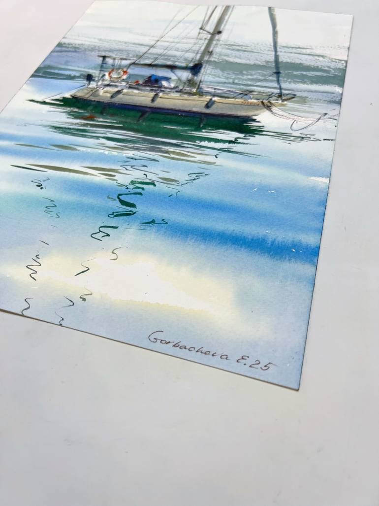 Original Expressionism Seascape Painting by Eugenia Gorbacheva