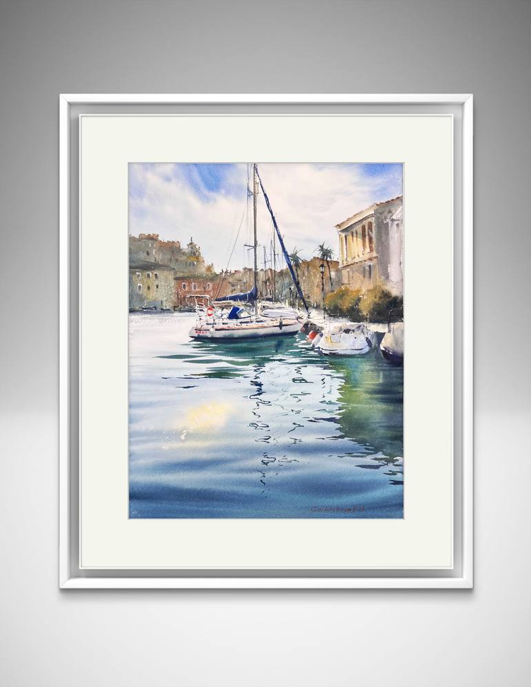 Original Expressionism Seascape Painting by Eugenia Gorbacheva