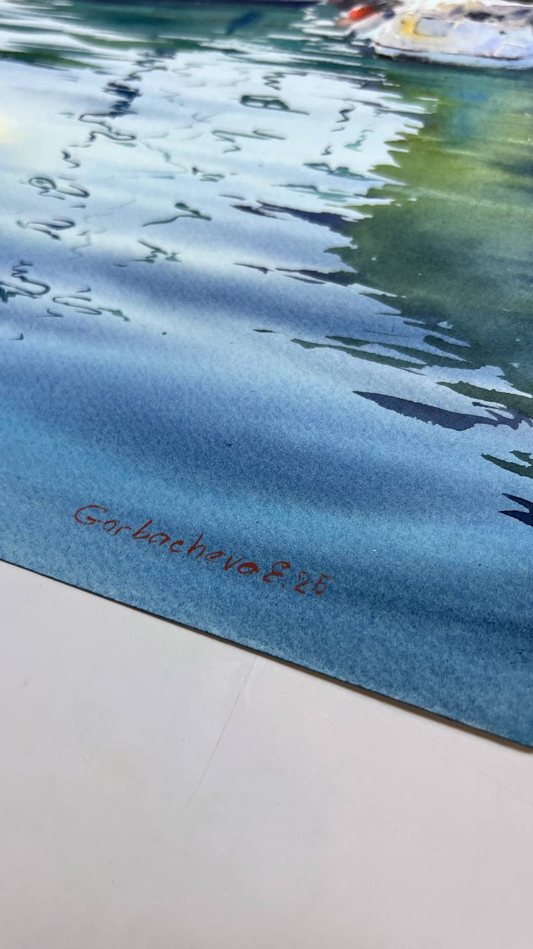 Original Expressionism Seascape Painting by Eugenia Gorbacheva