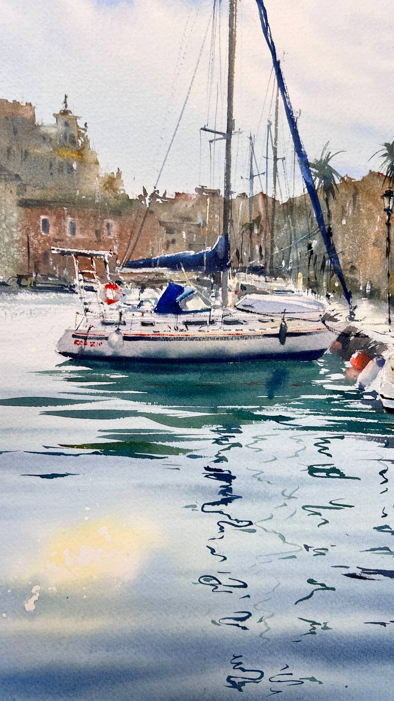 Original Expressionism Seascape Painting by Eugenia Gorbacheva