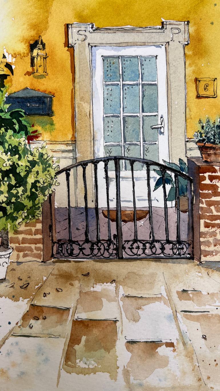 Original Expressionism Architecture Painting by Eugenia Gorbacheva