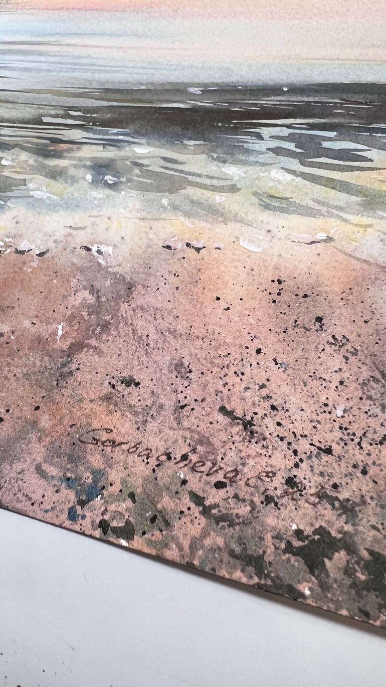 Original Expressionism Seascape Painting by Eugenia Gorbacheva