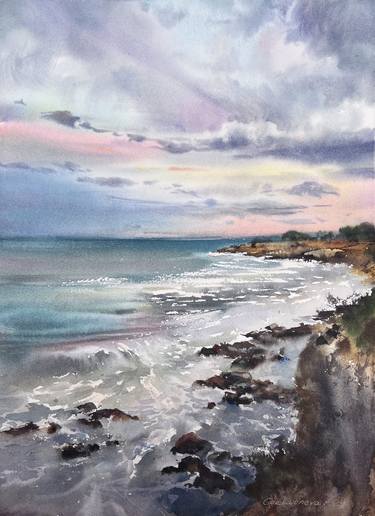 Original Expressionism Seascape Paintings by Eugenia Gorbacheva