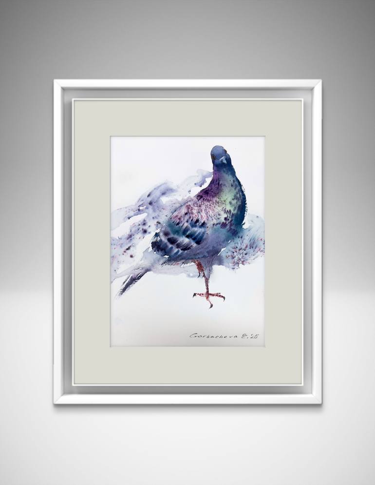 Original Expressionism Animal Painting by Eugenia Gorbacheva