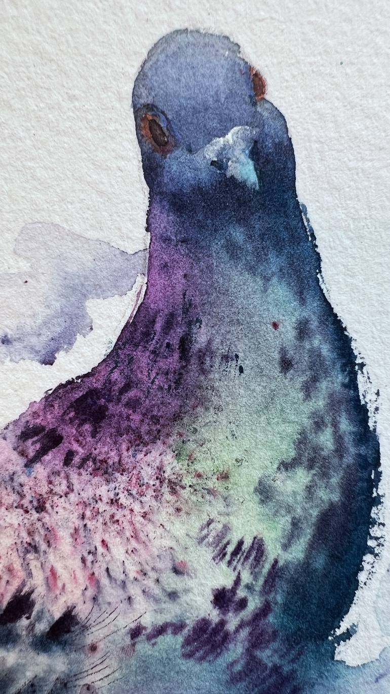Original Expressionism Animal Painting by Eugenia Gorbacheva