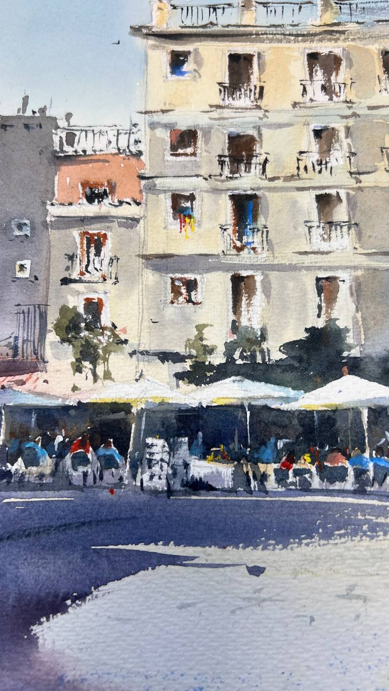 Original Expressionism Architecture Painting by Eugenia Gorbacheva