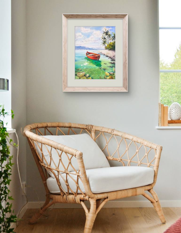 Original Expressionism Seascape Painting by Eugenia Gorbacheva