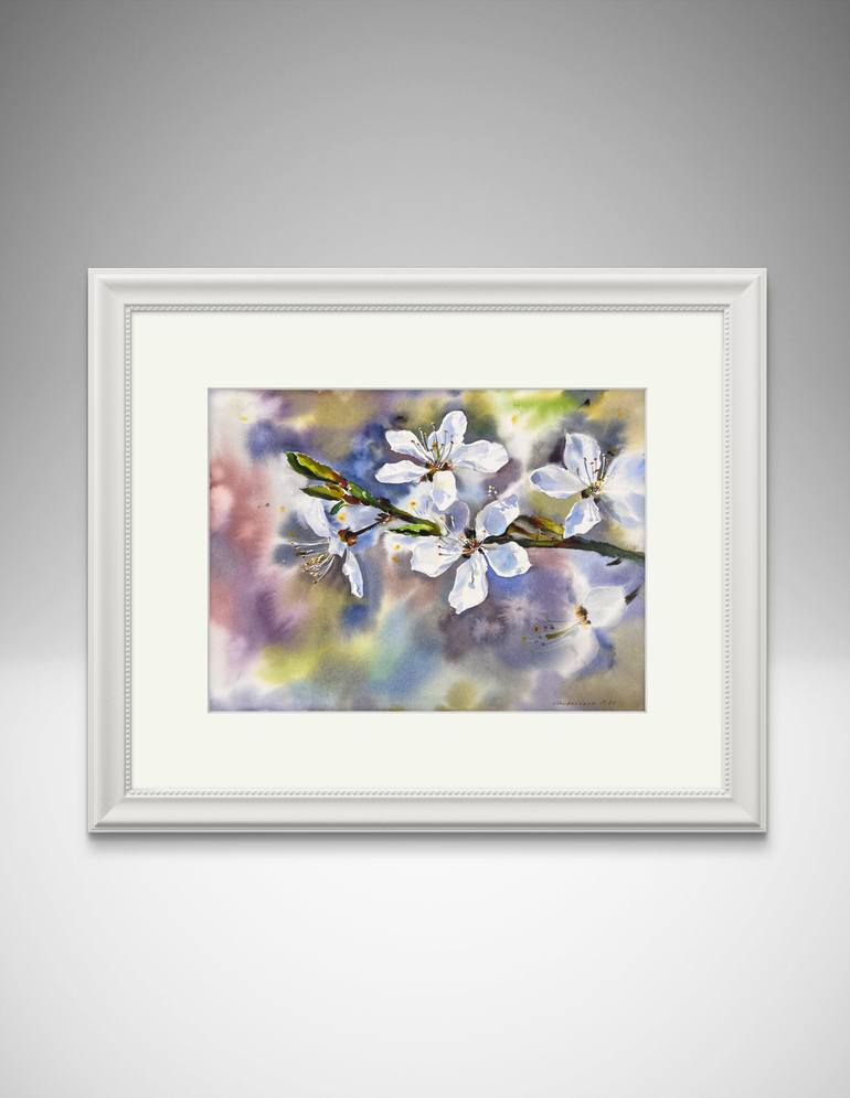 Original Expressionism Floral Painting by Eugenia Gorbacheva