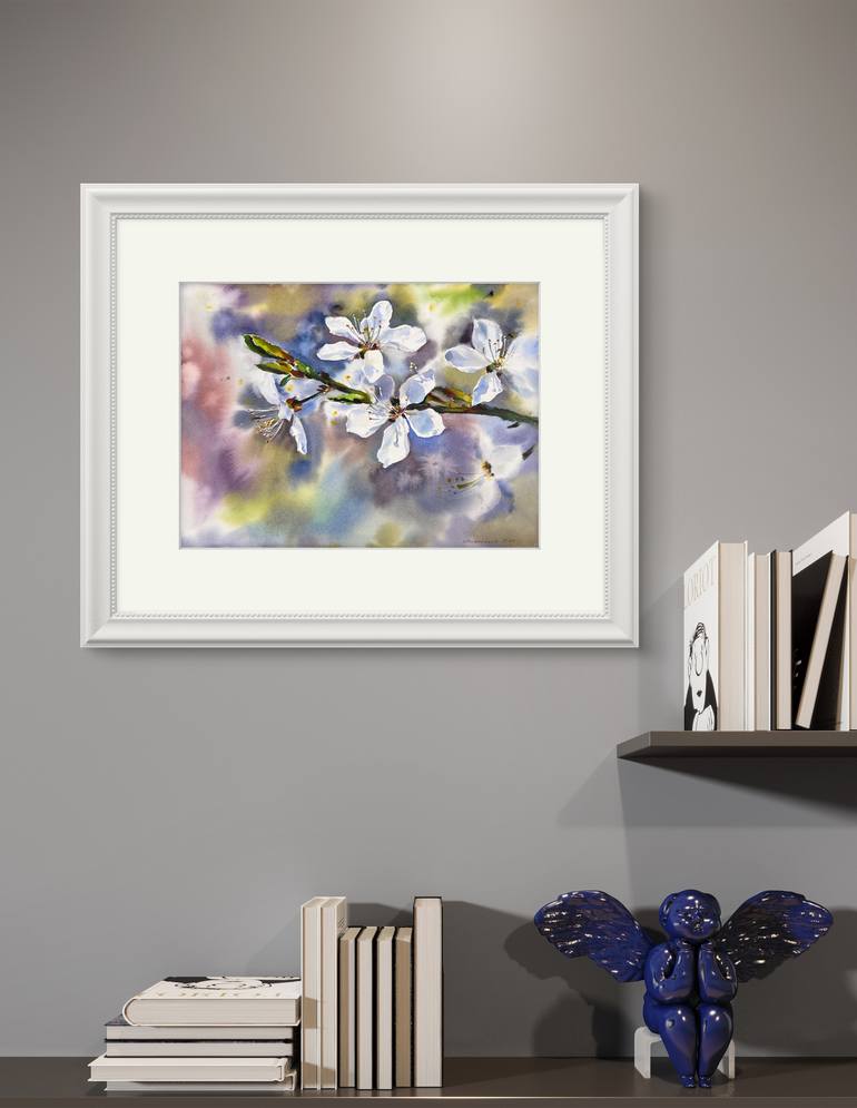 Original Expressionism Floral Painting by Eugenia Gorbacheva
