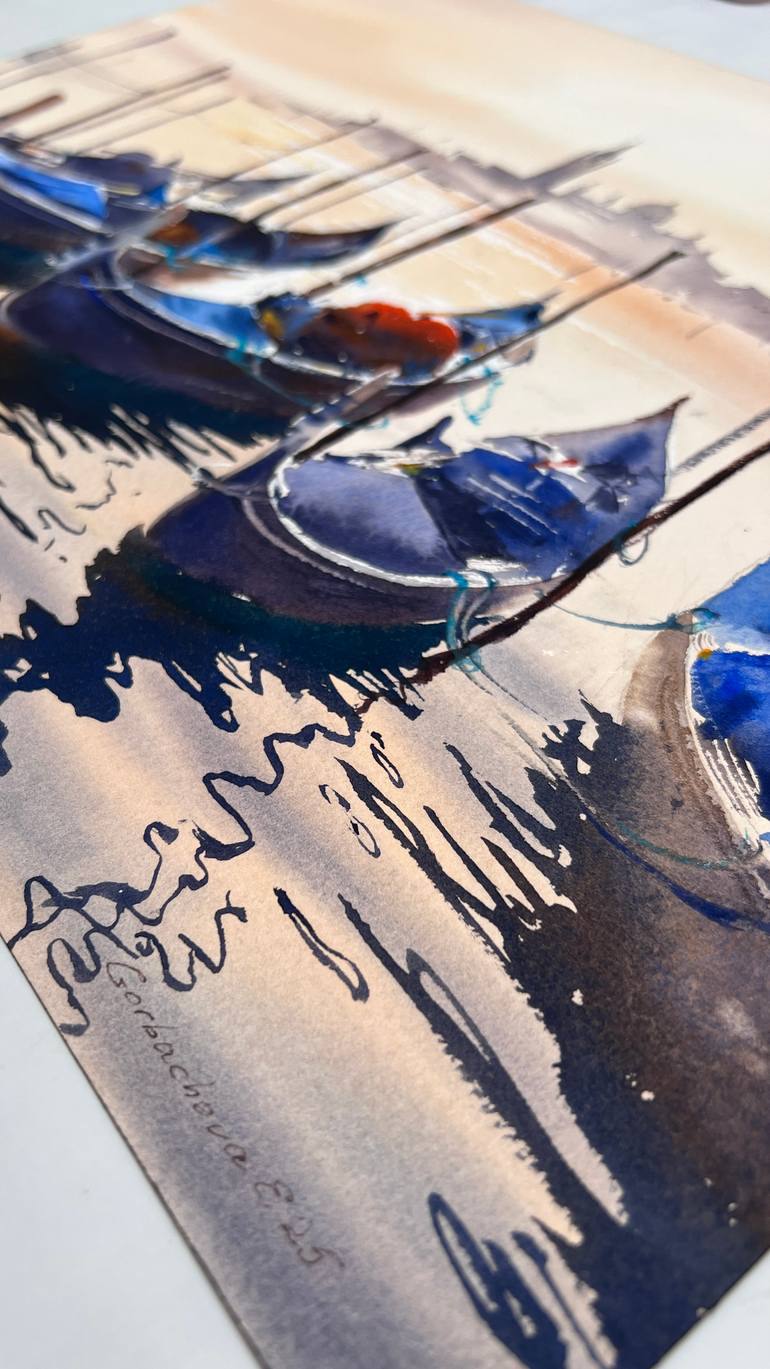 Original Expressionism Seascape Painting by Eugenia Gorbacheva