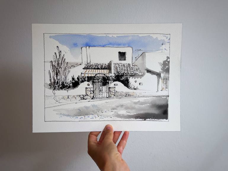 Original Expressionism Architecture Painting by Eugenia Gorbacheva