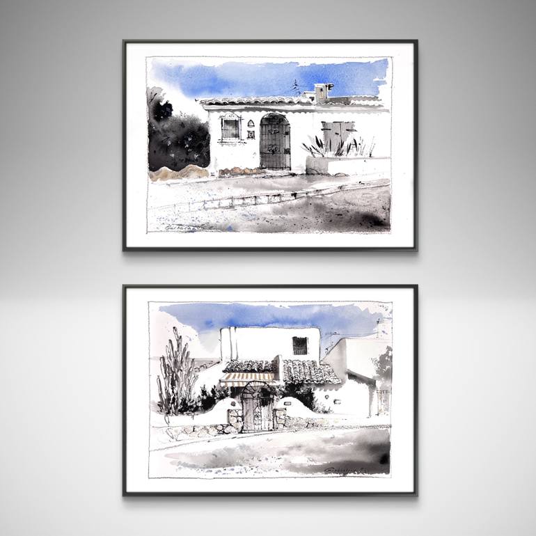 Original Expressionism Architecture Painting by Eugenia Gorbacheva