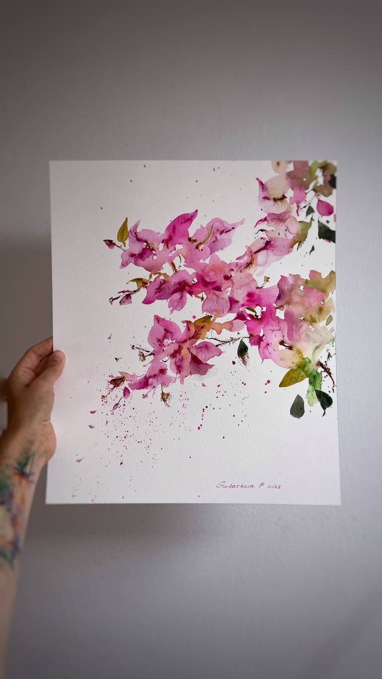 Original Expressionism Floral Painting by Eugenia Gorbacheva