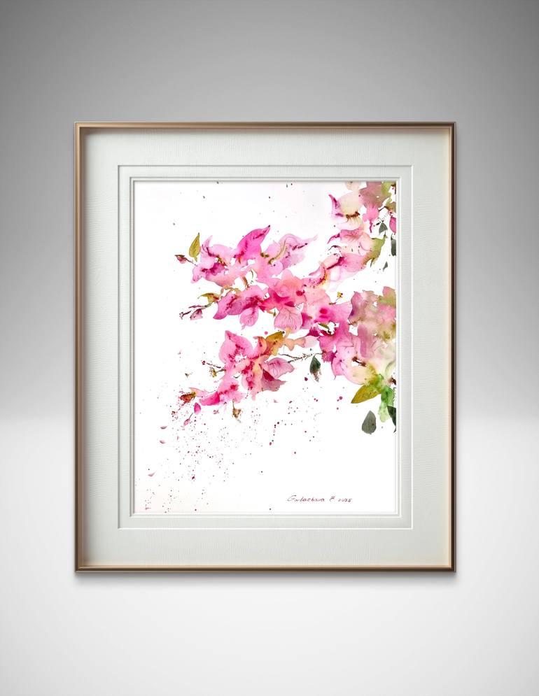 Original Expressionism Floral Painting by Eugenia Gorbacheva