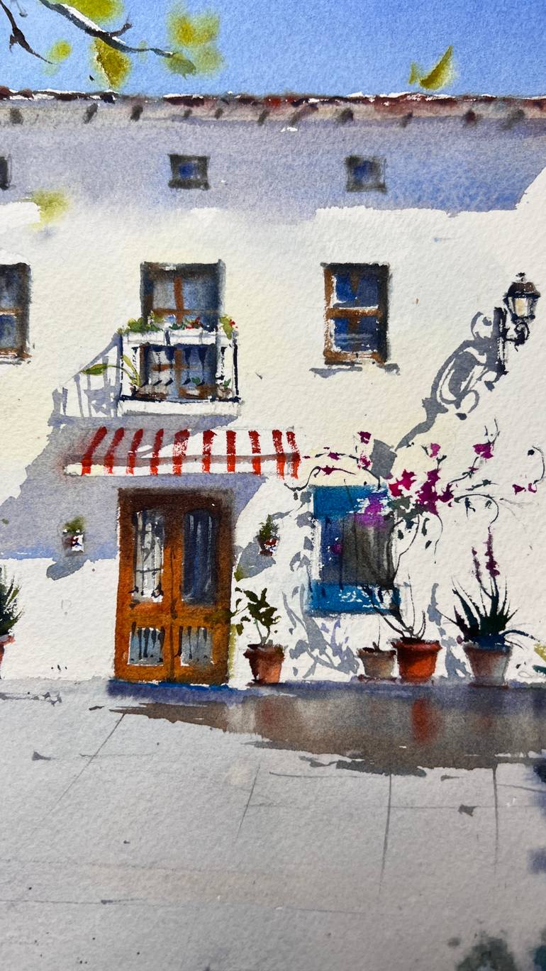 Original Expressionism Architecture Painting by Eugenia Gorbacheva