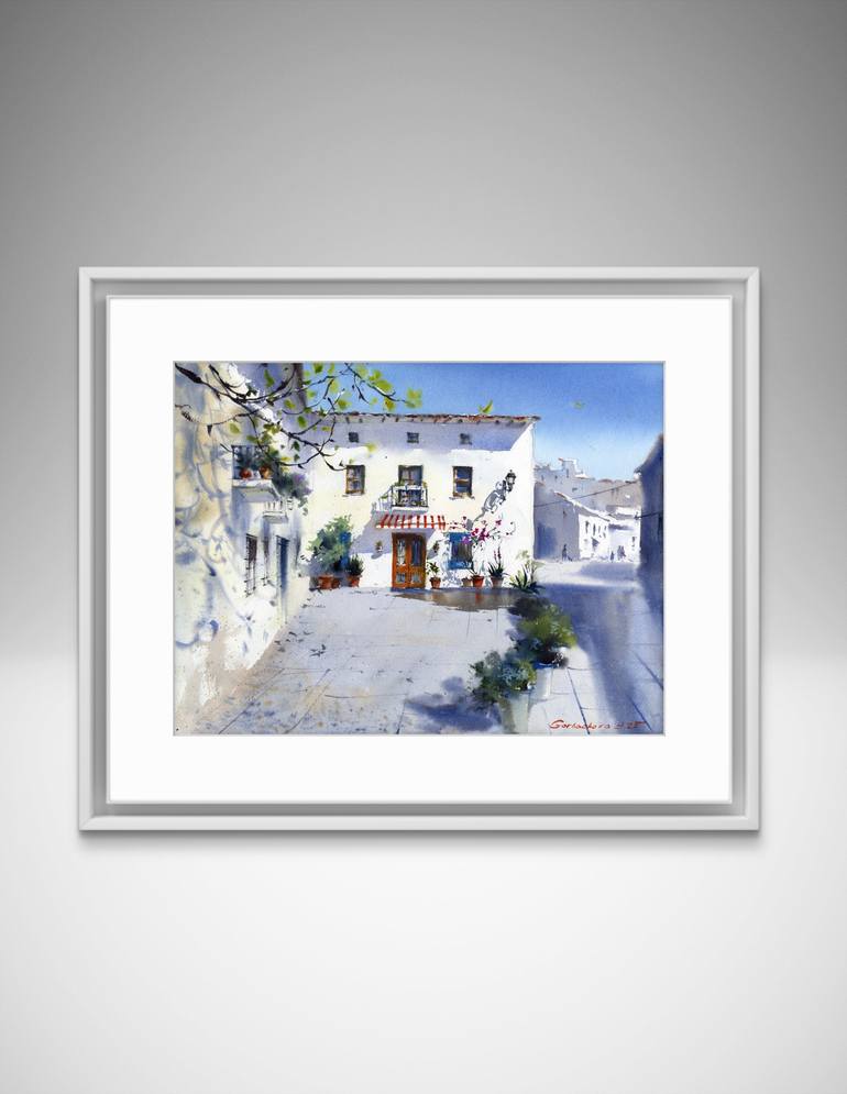 Original Expressionism Architecture Painting by Eugenia Gorbacheva