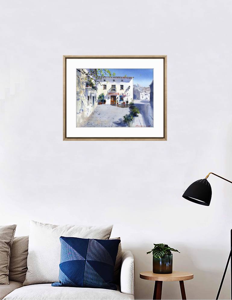 Original Expressionism Architecture Painting by Eugenia Gorbacheva