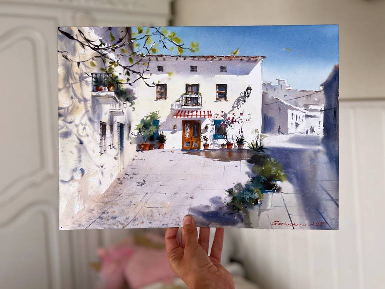 Original Expressionism Architecture Painting by Eugenia Gorbacheva
