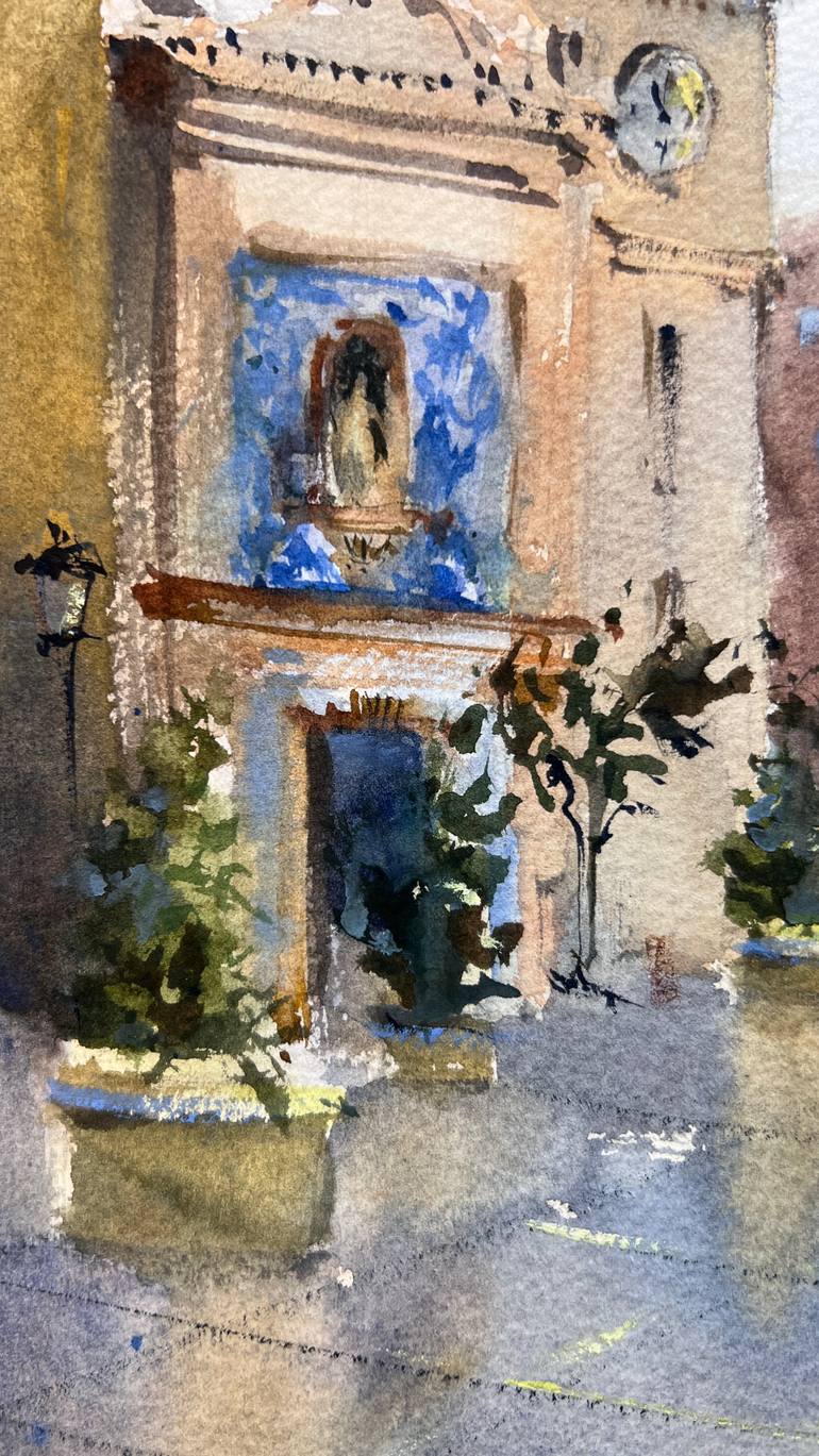 Original Expressionism Architecture Painting by Eugenia Gorbacheva