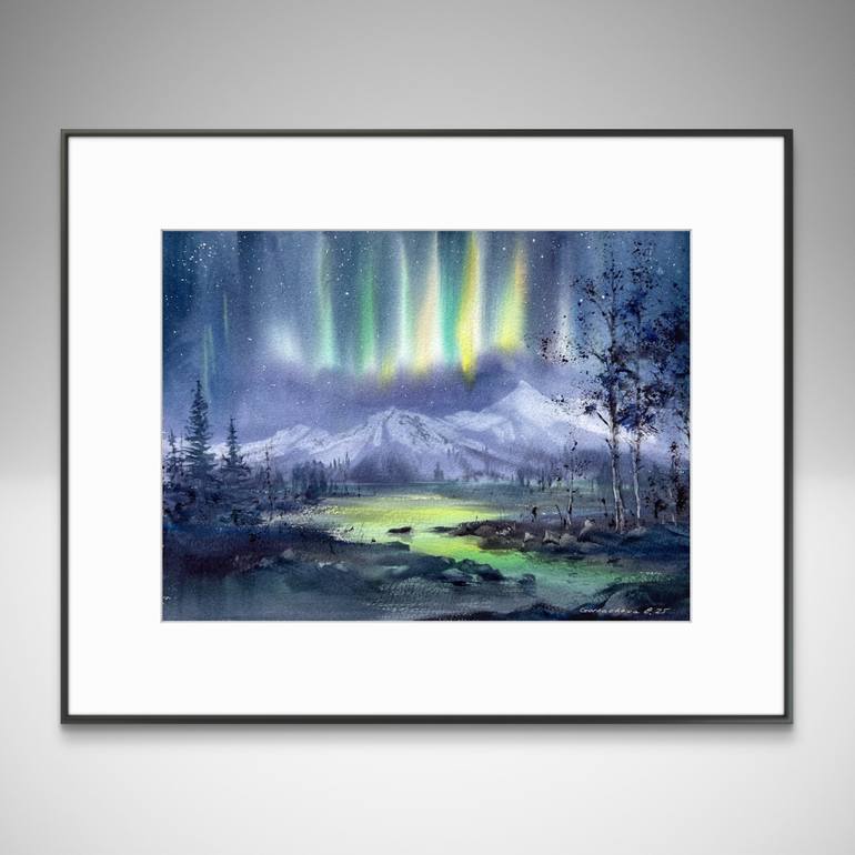 Original Expressionism Landscape Painting by Eugenia Gorbacheva