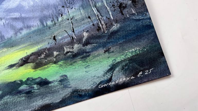 Original Expressionism Landscape Painting by Eugenia Gorbacheva