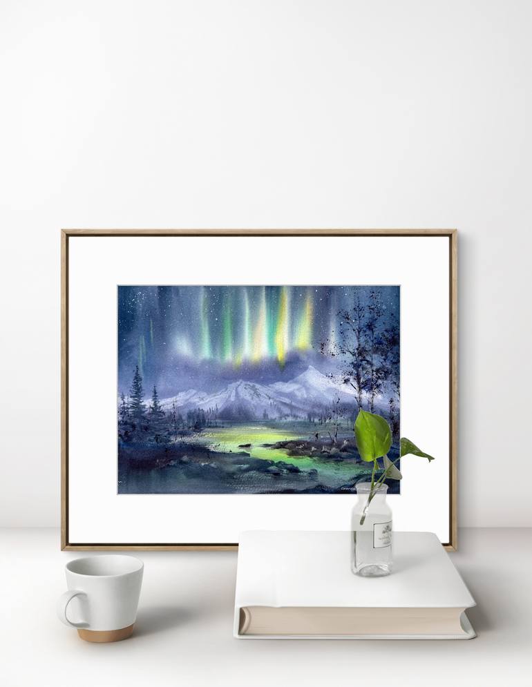 Original Expressionism Landscape Painting by Eugenia Gorbacheva