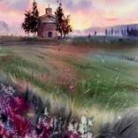 Tuscan Chapel Glow by Eugenia Gorbacheva