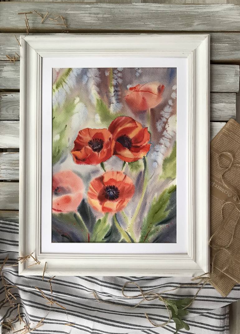 Original Fine Art Botanic Painting by Eugenia Gorbacheva