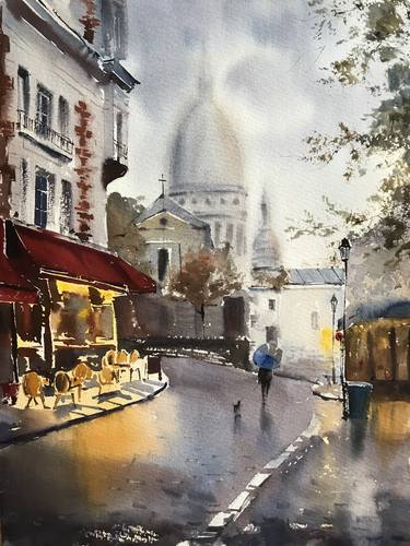 Cafe in Montmartre thumb