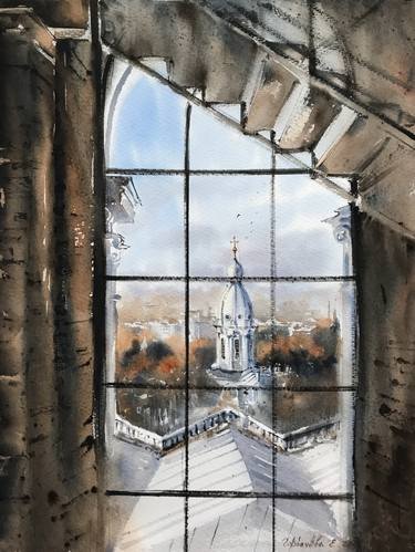 Print of Impressionism Architecture Paintings by Eugenia Gorbacheva