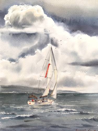 Print of Documentary Yacht Paintings by Eugenia Gorbacheva