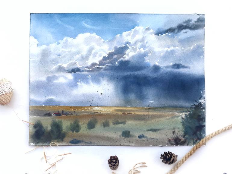 Original Fine Art Landscape Painting by Eugenia Gorbacheva