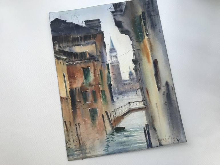 Original Cities Painting by Eugenia Gorbacheva