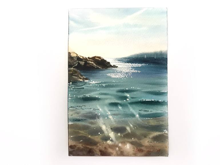 Original Documentary Seascape Painting by Eugenia Gorbacheva