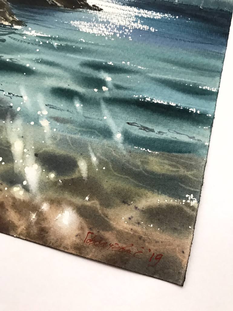 Original Documentary Seascape Painting by Eugenia Gorbacheva