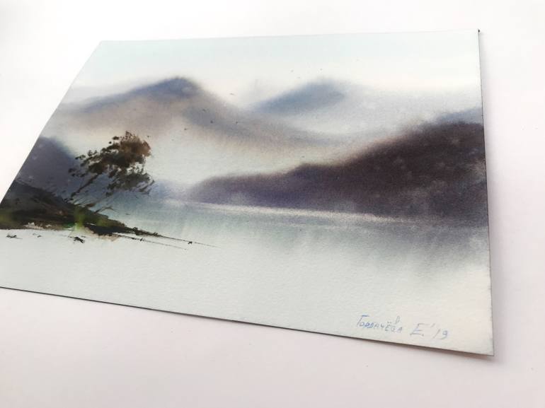 Original Abstract Landscape Painting by Eugenia Gorbacheva