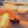 Sailing yacht and fire sunset #3
Original watercolor painting
Medium: Watercolour on Paper Saunders Waterford Rough 300g
One of a kind artwork
Size: 41 x 31 cm / 16 x 12 in
Signed on the front
Subject: yahcts and seascapes
2020
Certificate of Authenticity is included
Unframed.