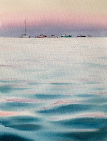 Print of Documentary Seascape Paintings by Eugenia Gorbacheva