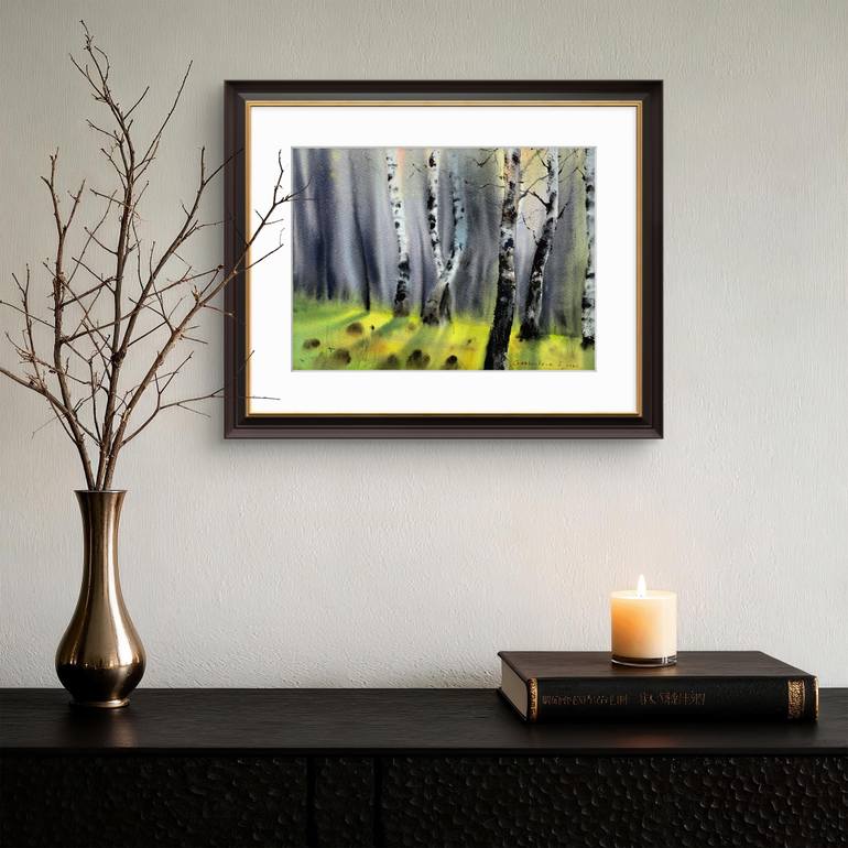 Original Expressionism Landscape Painting by Eugenia Gorbacheva