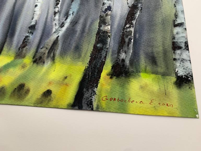 Original Expressionism Landscape Painting by Eugenia Gorbacheva