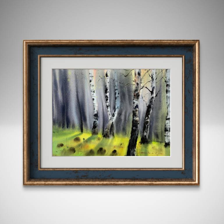 Original Expressionism Landscape Painting by Eugenia Gorbacheva