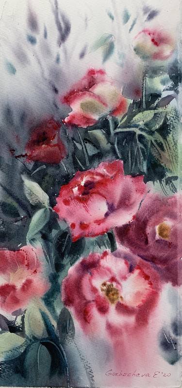 Print of Expressionism Botanic Paintings by Eugenia Gorbacheva
