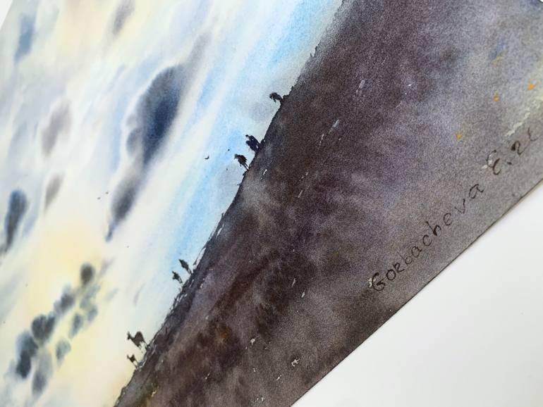 Original Conceptual Landscape Painting by Eugenia Gorbacheva