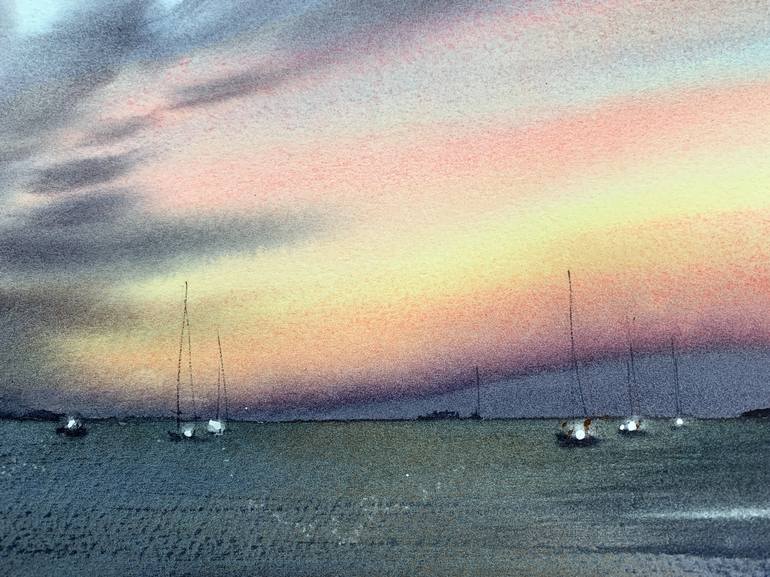 Original Seascape Painting by Eugenia Gorbacheva