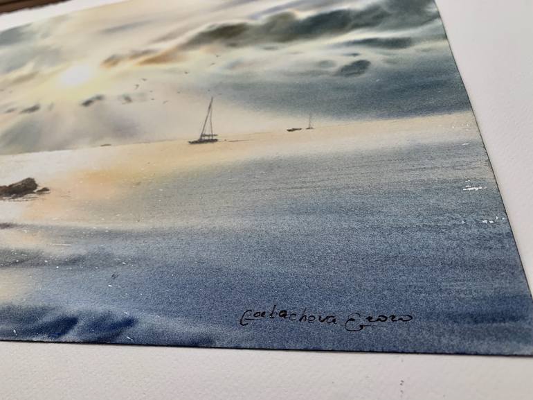 Original Seascape Painting by Eugenia Gorbacheva