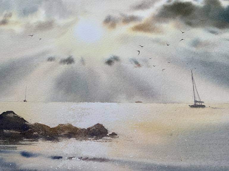 Original Seascape Painting by Eugenia Gorbacheva